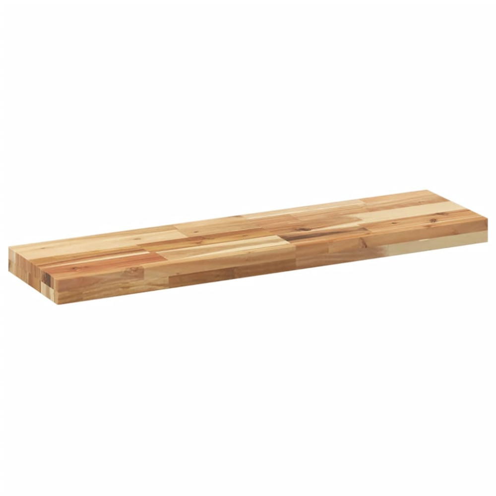 Produktbild för Svävande hyllor 3 st 80x20x4 cm behandlat massivt akaciaträ