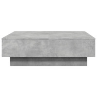 Produktbild för Soffbord betonggrå 90x90x28 cm konstruerat trä