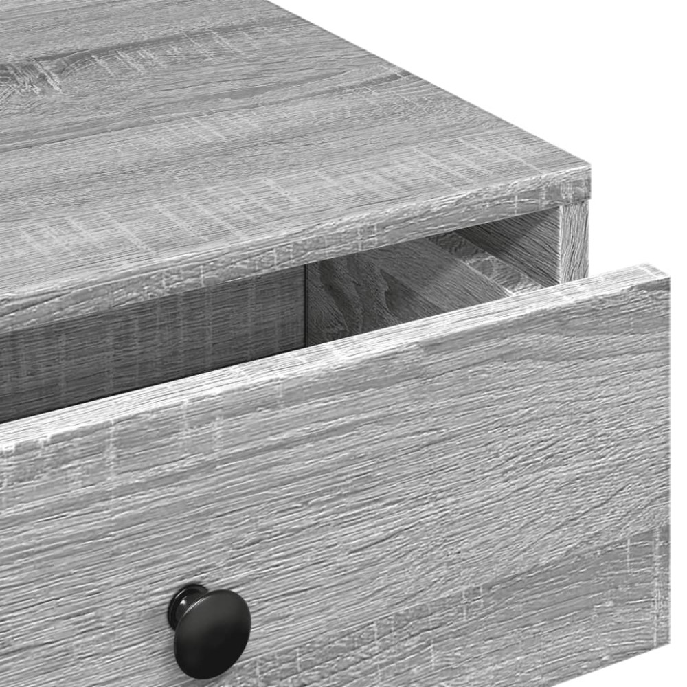 Produktbild för Soffbord grå sonoma 90x90x28 cm konstruerat trä