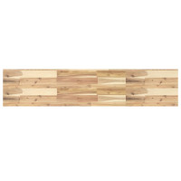 Produktbild för Svävande hylla 140x30x4 cm obehandlat massivt akaciaträ