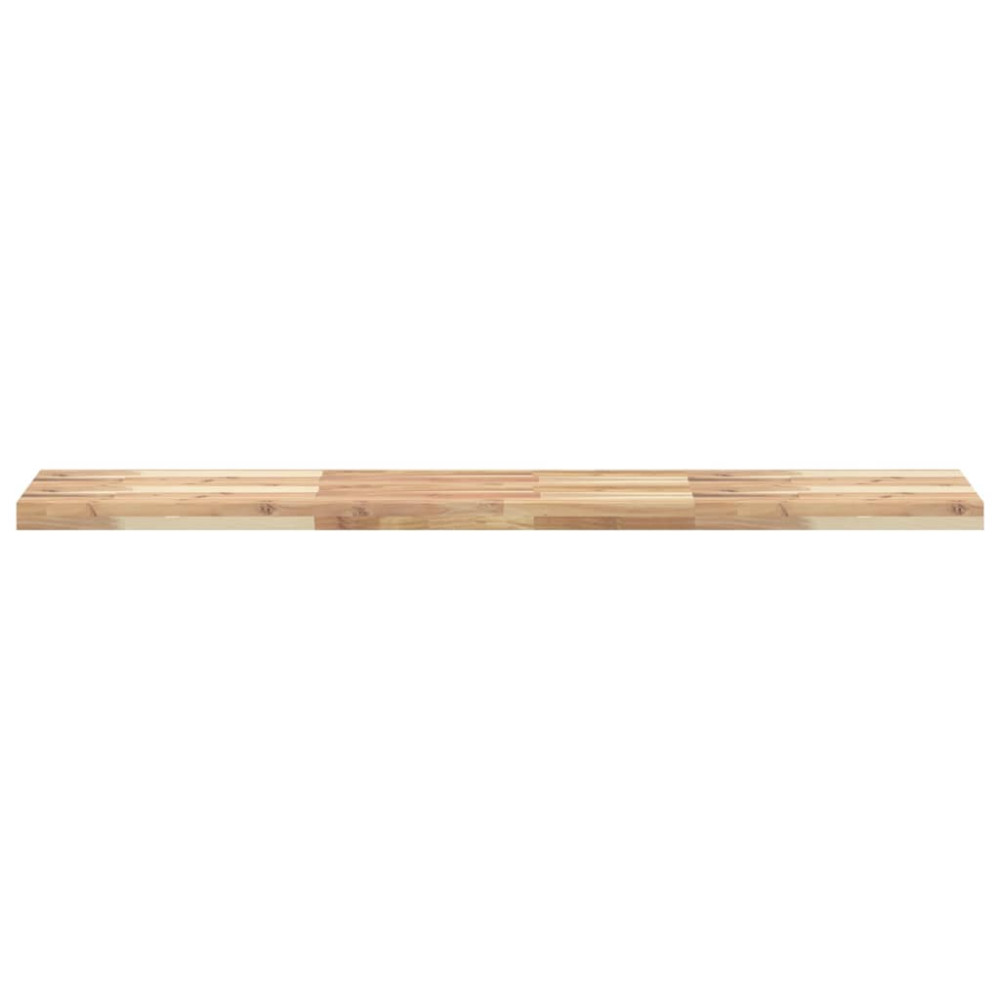 Produktbild för Svävande hylla 140x30x4 cm obehandlat massivt akaciaträ