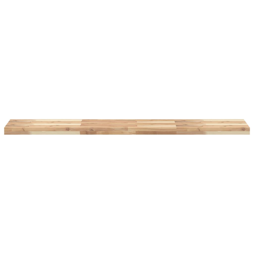 Produktbild för Svävande hyllor 2 st 160x30x4 cm obehandlat massivt akaciaträ