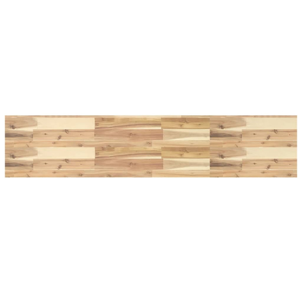 Produktbild för Svävande hyllor 2 st 160x30x4 cm obehandlat massivt akaciaträ