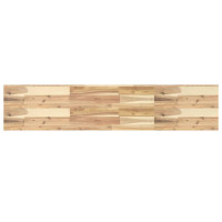 Produktbild för Svävande hyllor 2 st 160x30x4 cm obehandlat massivt akaciaträ