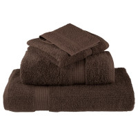 Produktbild för Premium Tvätthanddukar SOLUND 2 st bruna 30x30cm 600gsm