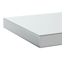 Produktbild för Vägghyllor 2 st 75x23,5x3 cm silver rostfritt stål