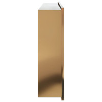 Produktbild för Duschnisch borstad guld 62x32x9 cm rostfritt stål