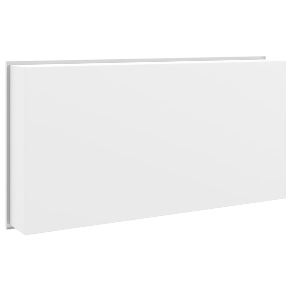 Produktbild för Duschnisch matt vit 62x32x9 cm rostfritt stål