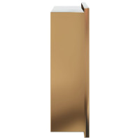 Produktbild för Duschnisch borstad guld 32x32x9 cm rostfritt stål