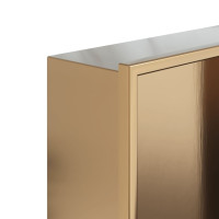 Produktbild för Duschnisch borstad guld 32x62x9 cm rostfritt stål