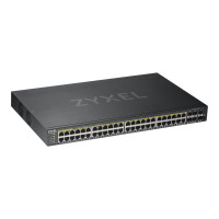 Produktbild för Zyxel GS1920-48HPV2 hanterad Gigabit Ethernet (10/100/1000) Strömförsörjning via Ethernet (PoE) stöd Svart