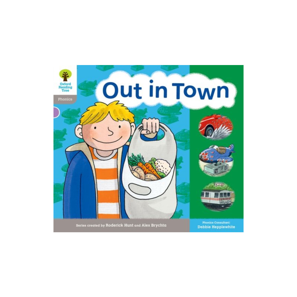 Produktbild för Oxford Reading Tree: Level 1: Floppy's Phonics: Sounds and Letters: Out in Town (häftad, eng)