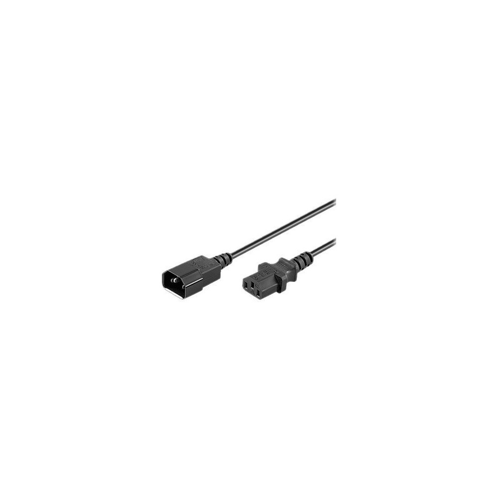 Produktbild för goobay - förlängningskabel för ström - IEC 60320 C14 till power IEC 60320 C13 - 1.5 m
