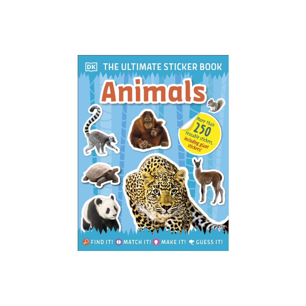 Produktbild för Ultimate Sticker Book Animals (häftad, eng)