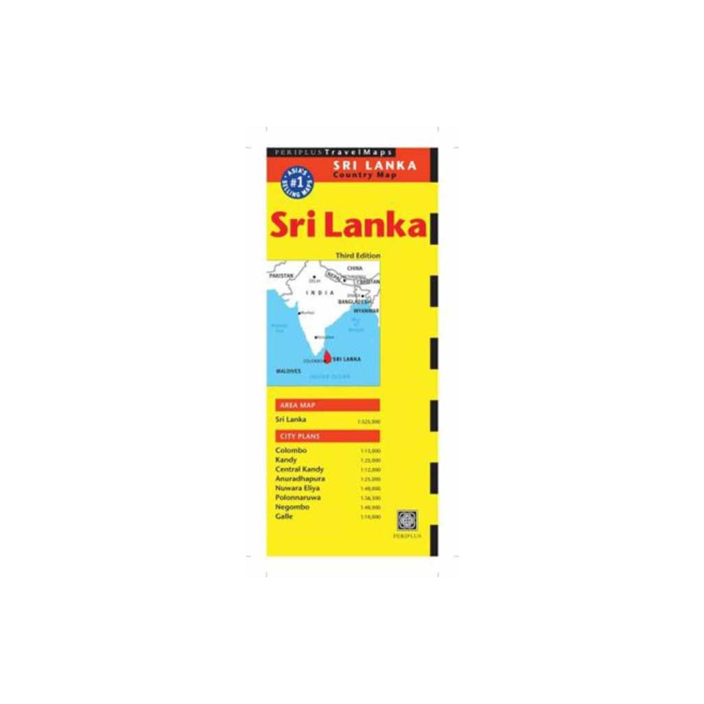 Produktbild för Sri Lanka Travel Map Third Edition
