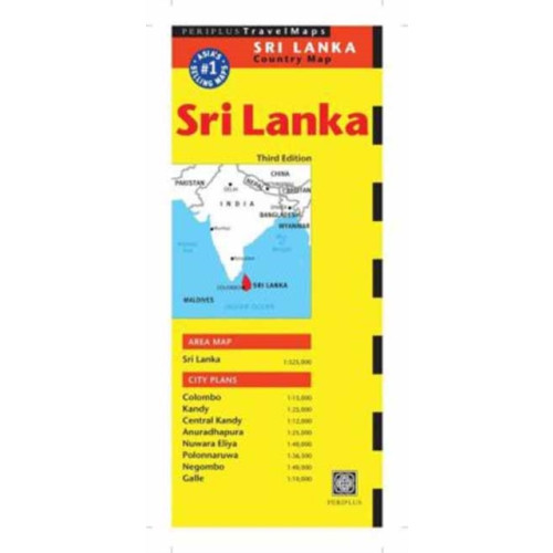 Periplus Editions Sri Lanka Travel Map Third Edition