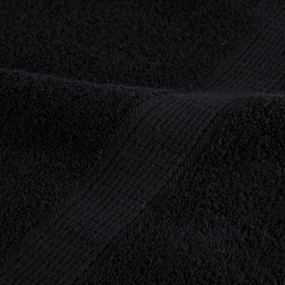 Produktbild för Premium gästhanddukar SOLUND 10 st svart 30x50 cm 600 gsm