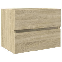 Produktbild för Tvättställsskåp sonoma-ek 60x38,5x45 cm spånskiva