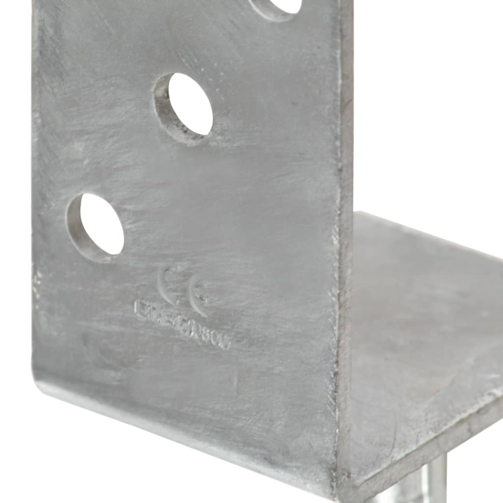 Produktbild för Jordankare 12 st silver 8x6x30 cm galvaniserat stål