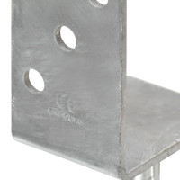 Produktbild för Jordankare 12 st silver 8x6x30 cm galvaniserat stål