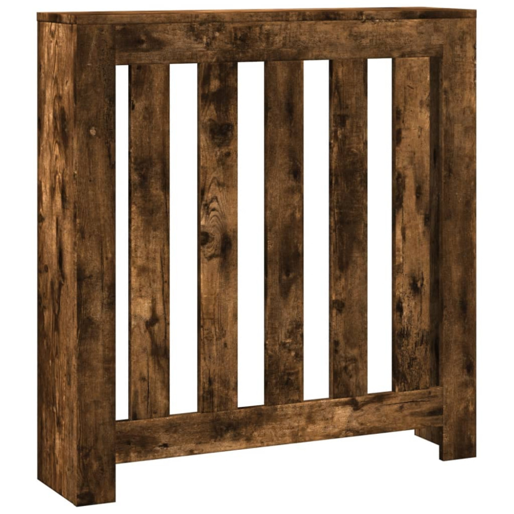 Produktbild för Elementskydd rökfärgad ek 78x20x82 cm konstruerat trä