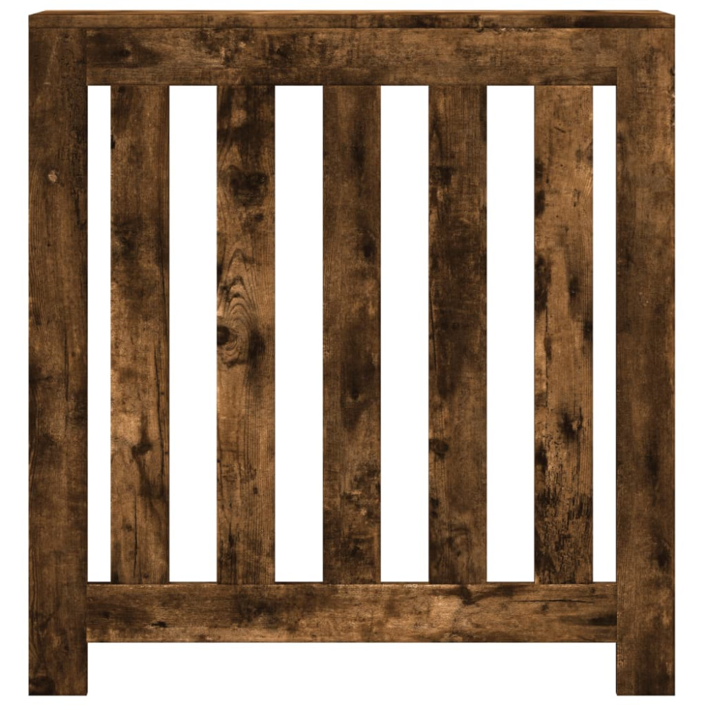 Produktbild för Elementskydd rökfärgad ek 78x20x82 cm konstruerat trä
