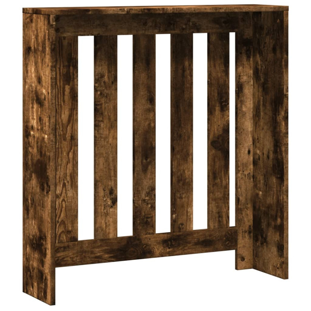 Produktbild för Elementskydd rökfärgad ek 78x20x82 cm konstruerat trä