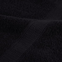 Produktbild för Premium gästhanddukar SOLUND 4 st svart 30x50 cm 600 gsm