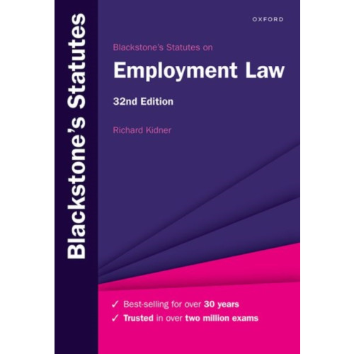 Oxford University Press Blackstone's Statutes on Employment Law (häftad, eng)