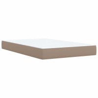 Produktbild för Ramsäng med bäddmadrass cappuccino 120x200 cm konstläder
