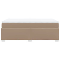 Produktbild för Ramsäng med bäddmadrass cappuccino 120x200 cm konstläder