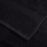 Produktbild för Premium gästhanddukar SOLUND 2 st svart 30x50 cm 600 gsm