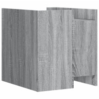 Produktbild för Sängbord grå sonoma 45x50x50 cm konstruerat trä