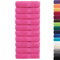 Produktbild för Premium gästhanddukar SOLUND 10 st rosa 30x50 cm 600 gsm