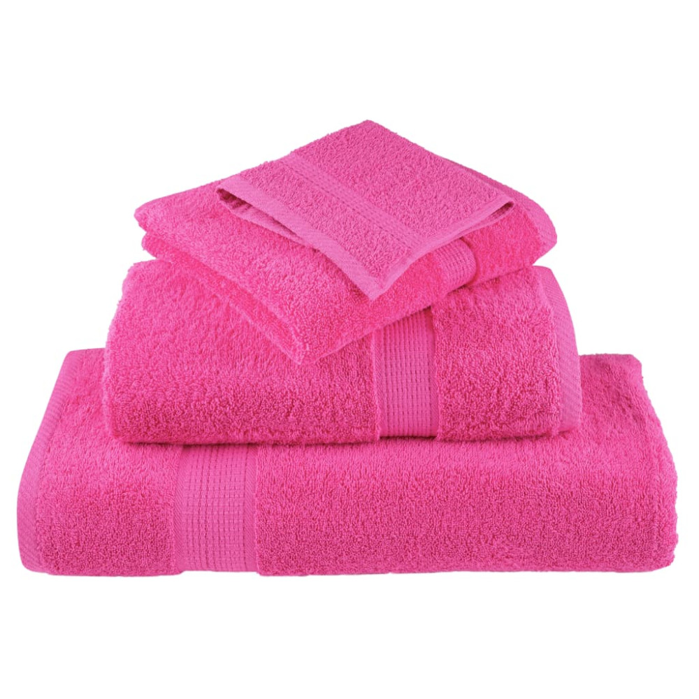 Produktbild för Premium gästhanddukar SOLUND 10 st rosa 30x50 cm 600 gsm
