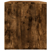 Produktbild för Hörnskåp rökfärgad ek 160x40x45 cm konstruerat trä