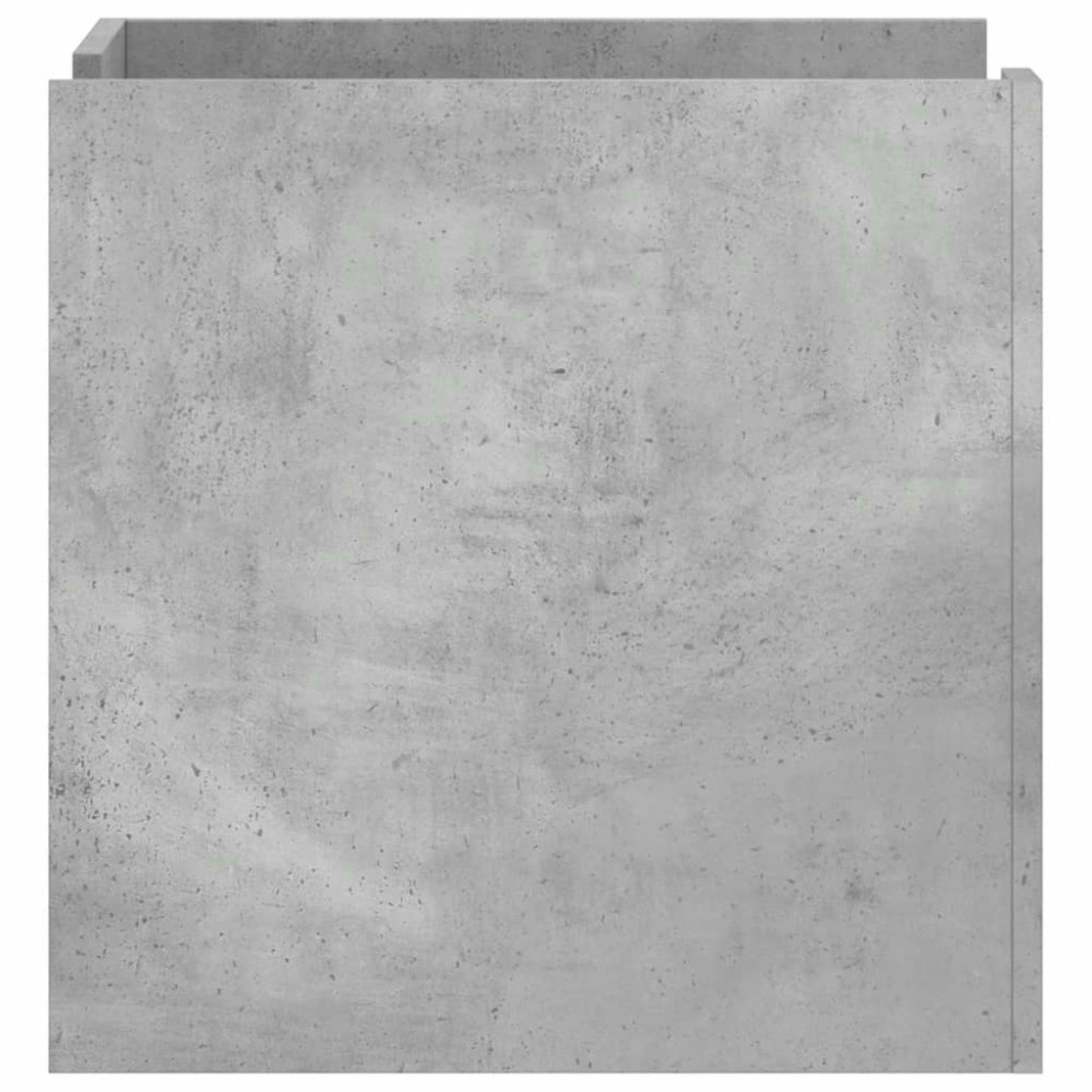 Produktbild för Sängbord betonggrå 45x50x50 cm konstruerat trä