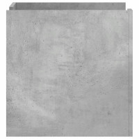 Produktbild för Sängbord betonggrå 45x50x50 cm konstruerat trä