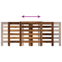 Produktbild för Elementskydd åldrat trä 205x21,5x83,5 cm konstruerat trä