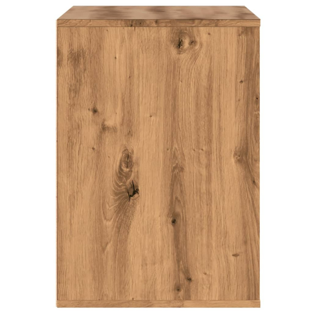 Produktbild för Byrå ek 80x41x58 cm konstruerat trä