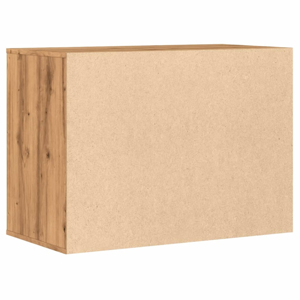 Produktbild för Byrå ek 80x41x58 cm konstruerat trä