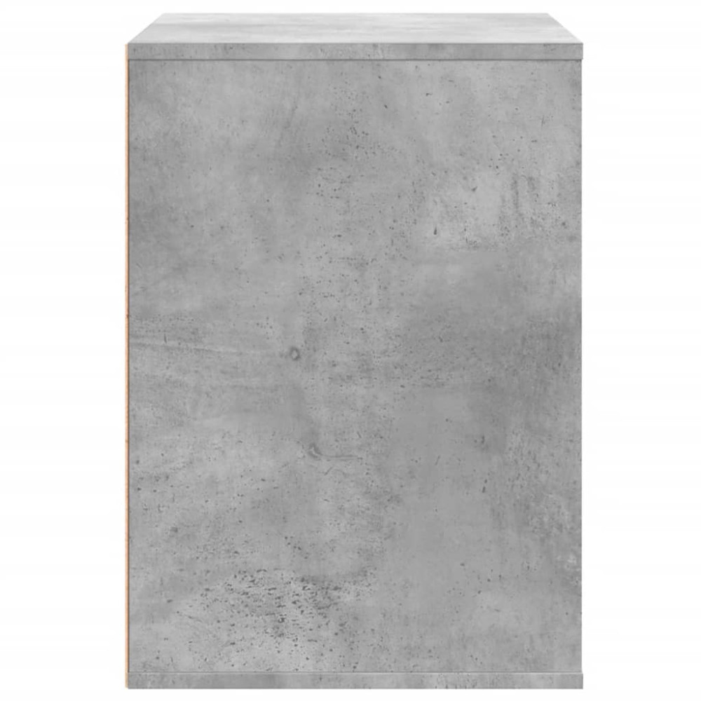 Produktbild för Byrå betonggrå 80x41x58 cm konstruerat trä