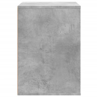 Produktbild för Byrå betonggrå 80x41x58 cm konstruerat trä