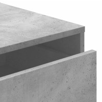 Produktbild för Byrå betonggrå 80x41x58 cm konstruerat trä