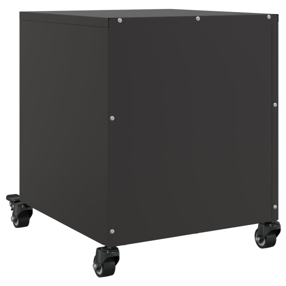 Produktbild för Sängbord 2 st svart 36x39x43,5 cm stål