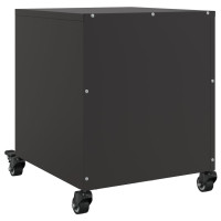 Produktbild för Sängbord 2 st svart 36x39x43,5 cm stål