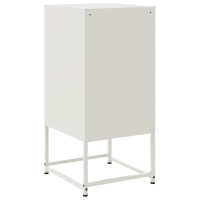 Produktbild för Sängbord 2 st vit 36x39x78 cm stål