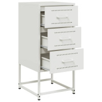 Produktbild för Sängbord 2 st vit 36x39x78 cm stål