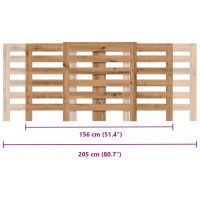 Produktbild för Elementskydd ek 205x21,5x83,5 cm konstruerat trä