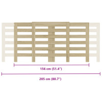 Produktbild för Elementskydd sonoma-ek 205x21,5x83,5 cm konstruerat trä